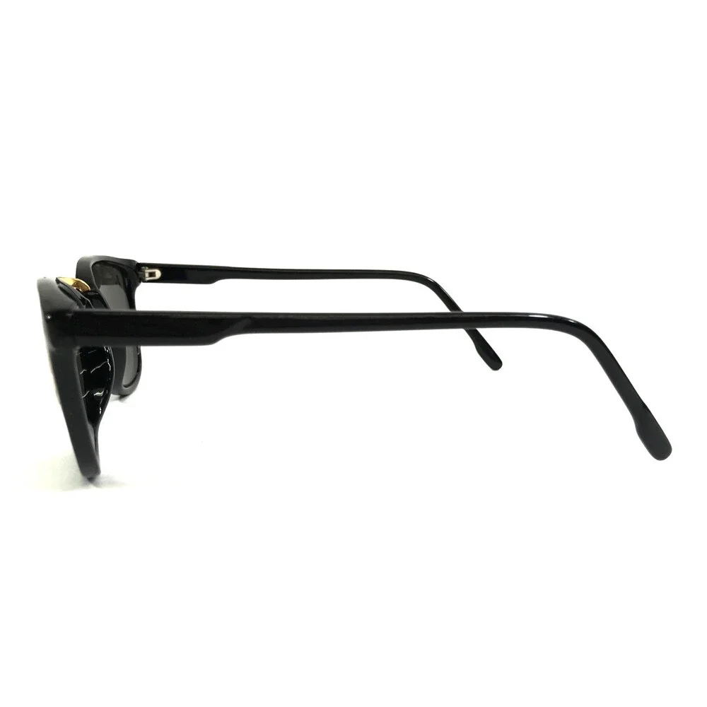 Vintage i's by Bausch & Lomb Sunglasses W2072 Black Gold Frames w/ Gray Lenses
